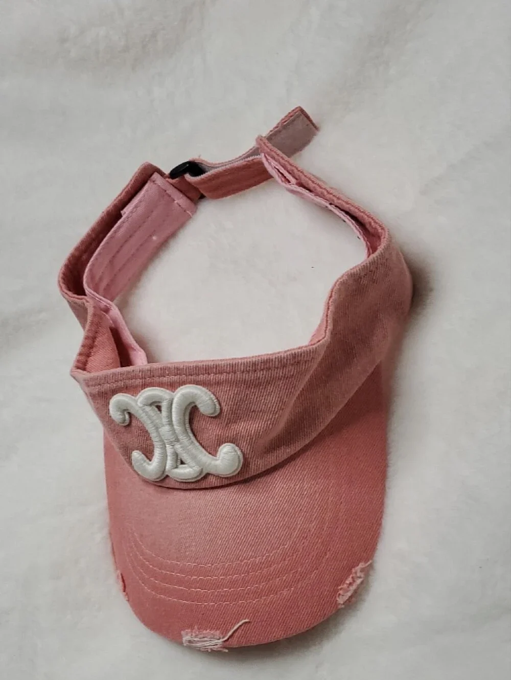 New Pink Embroidered Logo Visor Inspir@d
